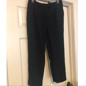 Express navy high-waist crop pants. Size 4.